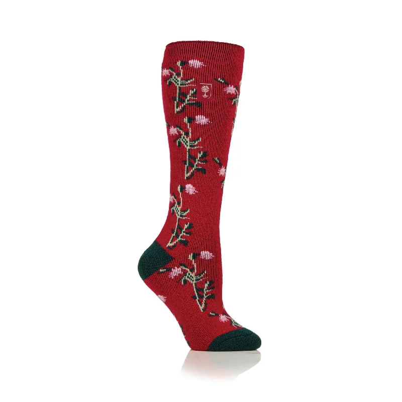 Women's thermal socks for cold weatherLadies RHS Lite Wellington Boot Socks - Floral Cerise Women's thermal socks for cold weatherLadies RHS Lite Wellington Boot Socks - Floral Cerise