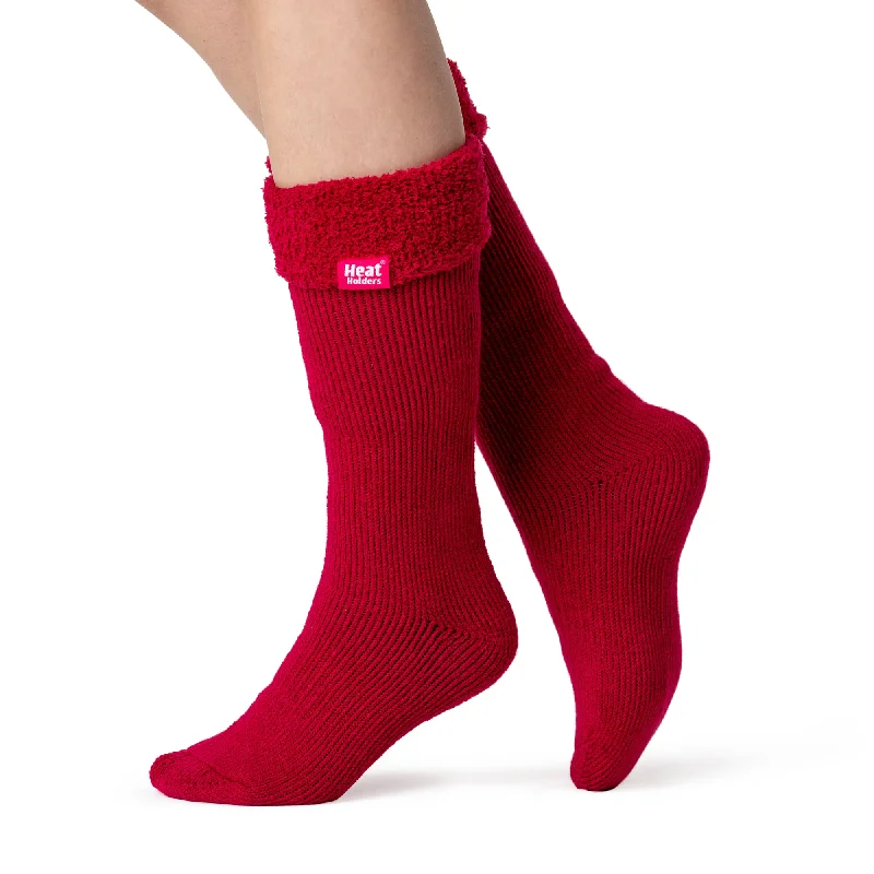Women's ribbed knee - high socks for a classic lookLadies Original Wellington Boot Socks - Red Women's ribbed knee - high socks for a classic lookLadies Original Wellington Boot Socks - Red