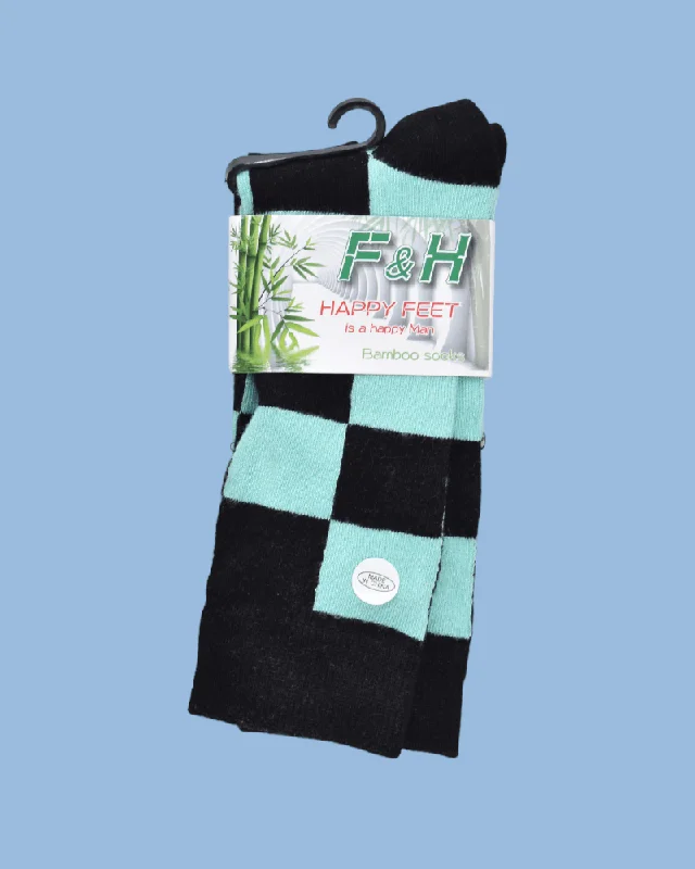 Mint/Black Squares