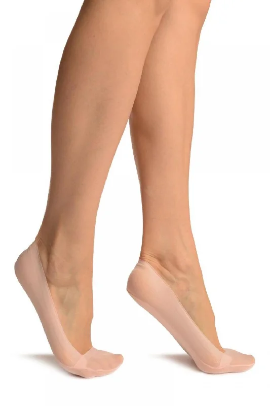 Women's wool - rich socks for winter warmthPink Mesh With Silicon Grip Cotton Sole Footsies