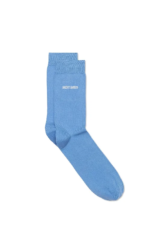 Women's no - show socks with a floral motifPlain socks with 'SAINT JAMES' embroidery - in cotton jersey (OXYGENE) Women's no - show socks with a floral motifPlain socks with 'SAINT JAMES' embroidery - in cotton jersey (OXYGENE)