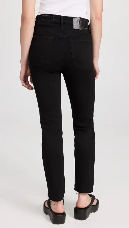Women's pants for yoga studio Cargo women jeans with multiple pockets for added functionality Rag & Bone Women's Wren Slim Fit Raw Cuffs Stretch Denim Jeans Black Women's pants for yoga studio Cargo women jeans with multiple pockets for added functionality Rag & Bone Women's Wren Slim Fit Raw Cuffs Stretch Denim Jeans Black