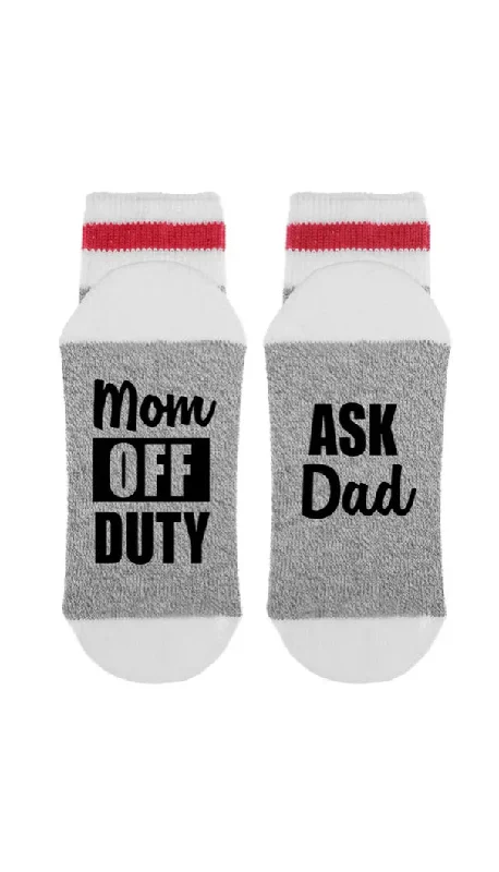 Women's anti - odor socks for long - day freshnessSOCK *DIRTY TO ME-MOM OFF DUTY ASK DAD