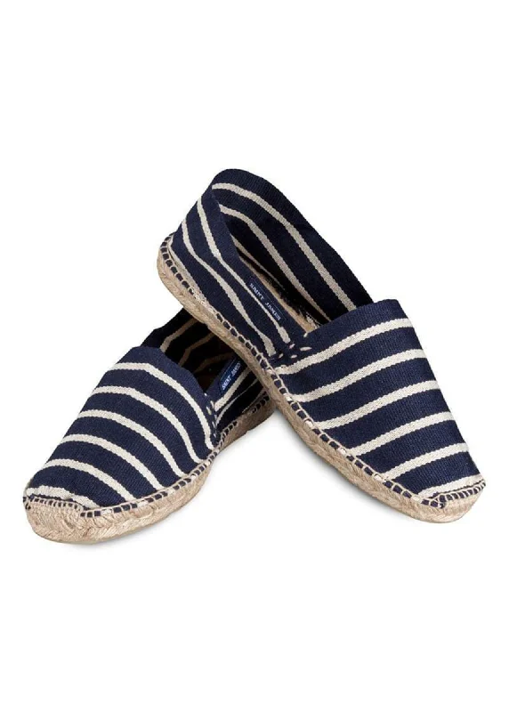 Women's nylon - reinforced socks for durabilityStriped espadrilles for men - in cotton canvas (MARINE/BLANC) Women's nylon - reinforced socks for durabilityStriped espadrilles for men - in cotton canvas (MARINE/BLANC)
