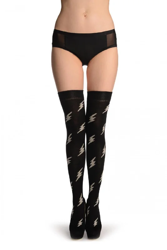 Women's wool - rich socks for winter warmthThunder On Black