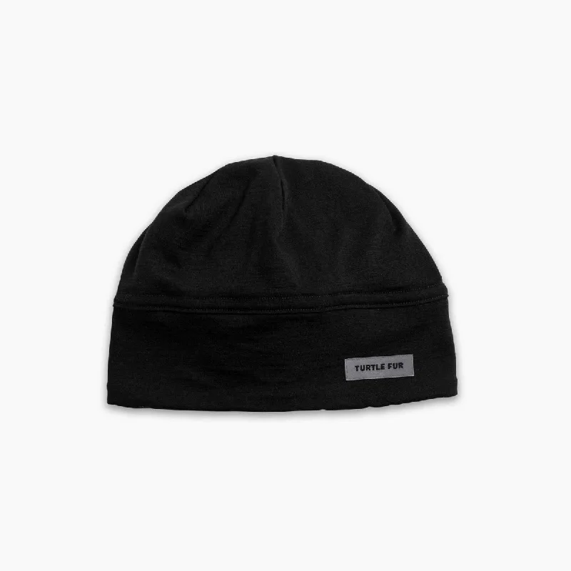 Women's crew socks with a polka - dot printCarefree Superfine Merino Wool Beanie - Black Women's crew socks with a polka - dot printCarefree Superfine Merino Wool Beanie - Black