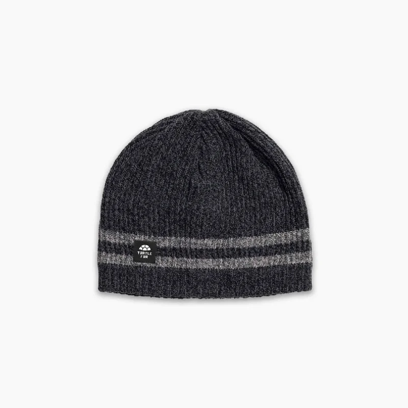 Women's ankle socks with a frilly edgeOcean Ragg Mr. Happy Beanie - Black Heather