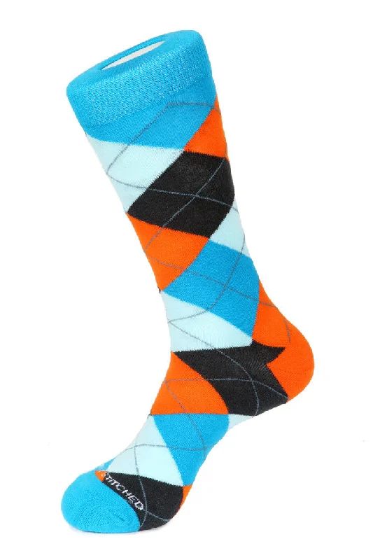 Women's thermal socks for cold weatherBlazing Sky Argyle Sock
