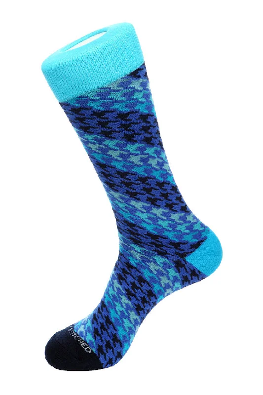 Women's satin - trimmed socks for a touch of eleganceColored Herringbone Sock