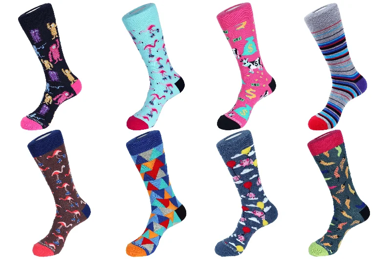 Women's knee - high socks with lace trim8 Pair Value Pack Socks - 70000