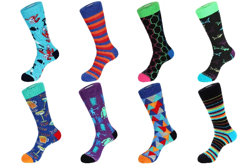 Women's knee - high socks with lace trim8 Pair Value Pack Socks - 70010