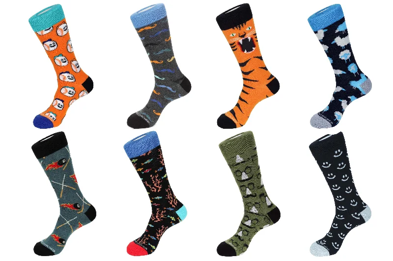 Women's no - show socks with a floral motif8 Pair Combo Pack