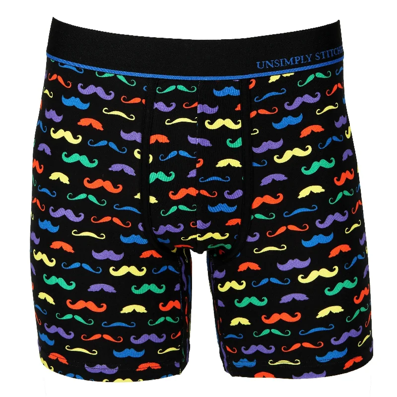 Women's non - slip socks for safetyMustaches Boxer Brief