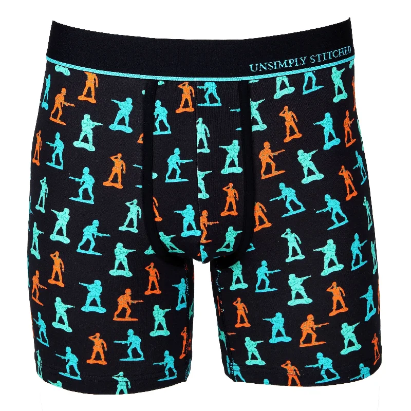 Women's no - show socks with a floral motifArmy Man Boxer Brief