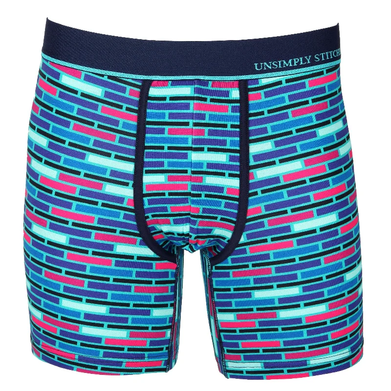 Women's quick - dry socks for water activitiesBrick Stripes Boxer Brief