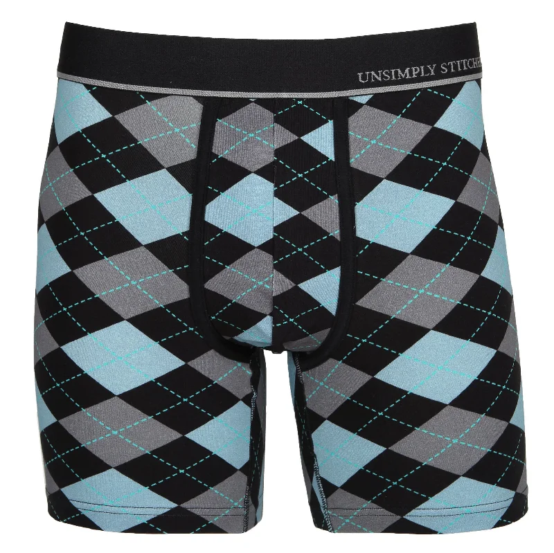 Women's crew socks with a polka - dot printArgyle Boxer Brief