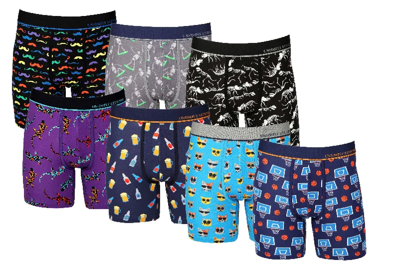 Women's bamboo fiber socks for eco - friendlinessBOXER BRIEF 7 PACK