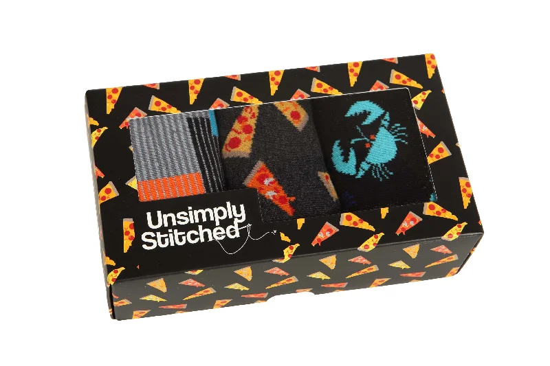 Women's satin - trimmed socks for a touch of elegancePIZZA BY THE SLICE