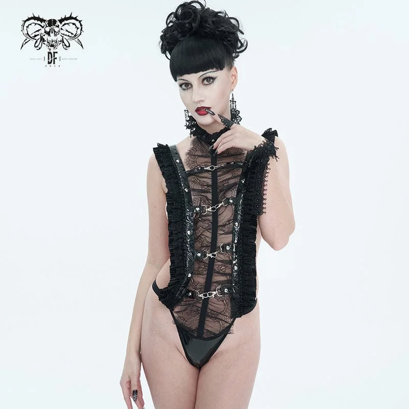 Women's wool - rich socks for winter warmthWomen's Gothic Ruffled Lace Lingerie Bodysuit Women's wool - rich socks for winter warmthWomen's Gothic Ruffled Lace Lingerie Bodysuit