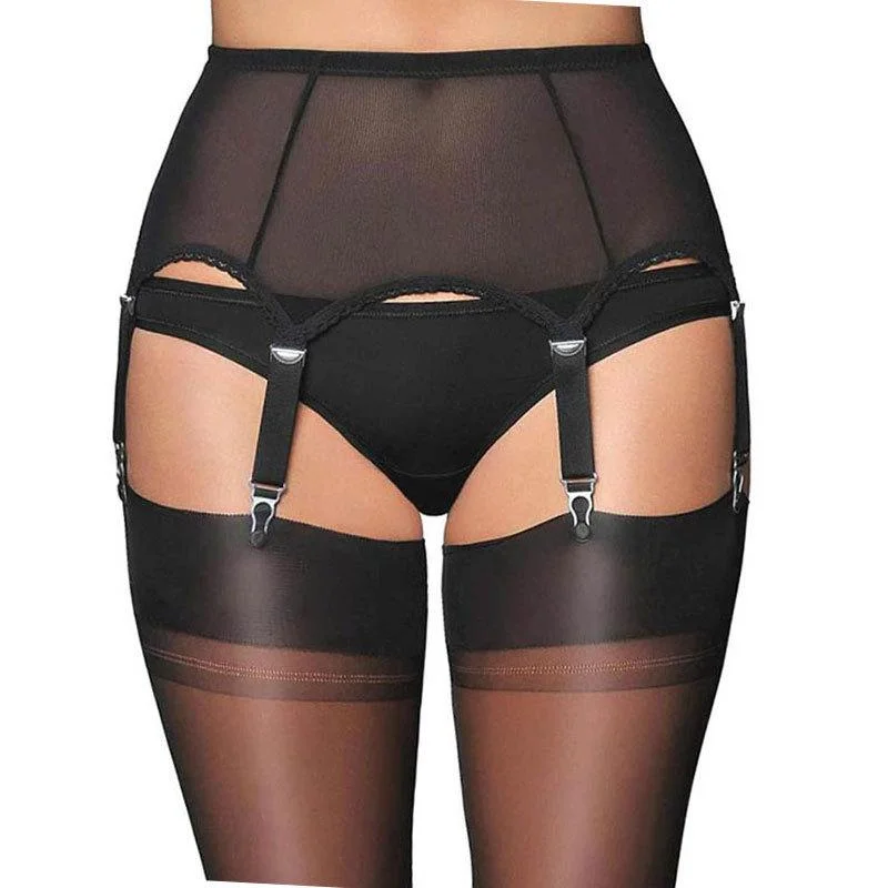Women's nylon - reinforced socks for durabilityWomen's Punk Irregular Buckles Mesh Underwear Women's nylon - reinforced socks for durabilityWomen's Punk Irregular Buckles Mesh Underwear
