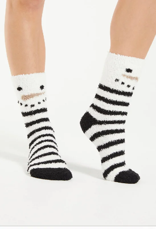 Women's nylon - reinforced socks for durabilityZSUPPLY SNOWMAN PLUSH SOCKS